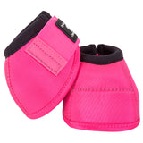 Classic Equine Horse No Turn Bell Boots Pair  Hot Pink