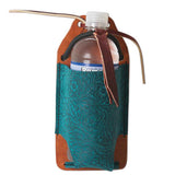 Professional's Choice H. Rider Water Leather Bottle Holder Aqua – by Hilason – Cowboy and equestrian accessories