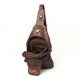 Spaghetti Western Swc202Blk Sling Vintage Handmade Drum Dyed Genuine European Cowhide Leather Women Bag Western Handbag Purse