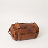 Spaghetti Western Swc400Cg Duffel Vintage Handmade Drum Dyed Genuine European Cowhide Leather Women Bag Western Handbag Purse
