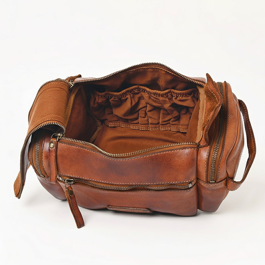 Spaghetti Western Swc400Cg Duffel Vintage Handmade Drum Dyed Genuine European Cowhide Leather Women Bag Western Handbag Purse