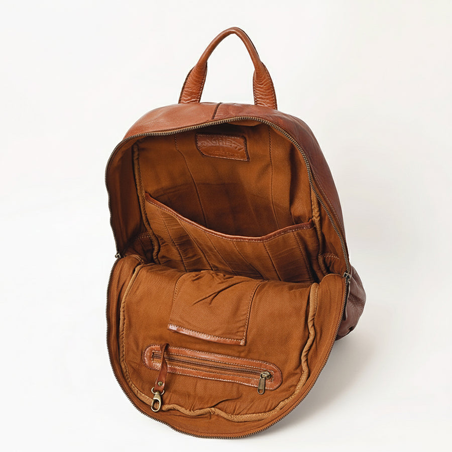 Spaghetti Western Swc414Cg Backpack Vintage Handmade Drum Dyed Genuine European Cowhide Leather Women Bag Western Handbag Purse