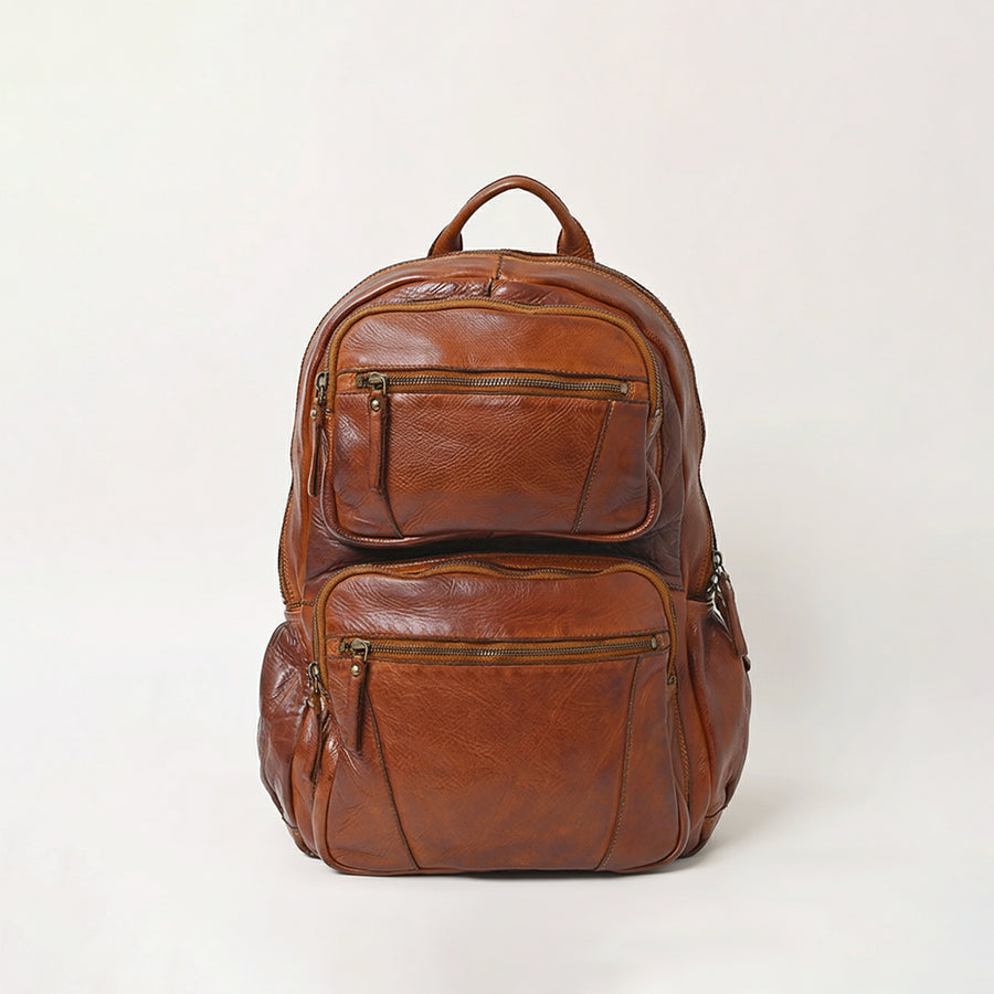 Spaghetti Western Swc414Cg Backpack Vintage Handmade Drum Dyed Genuine European Cowhide Leather Women Bag Western Handbag Purse