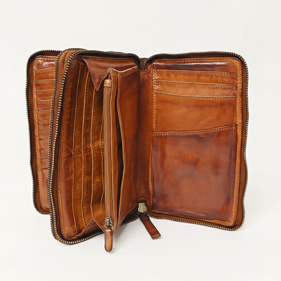 Spaghetti Western Swc432Cg Coin Purse Vintage Handmade Drum Dyed Genuine European Cowhide Leather Women Bag Western Handbag Purse