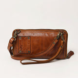 Spaghetti Western Swc433Cg Coin Purse Vintage Handmade Drum Dyed Genuine European Cowhide Leather Women Bag Western Handbag Purse