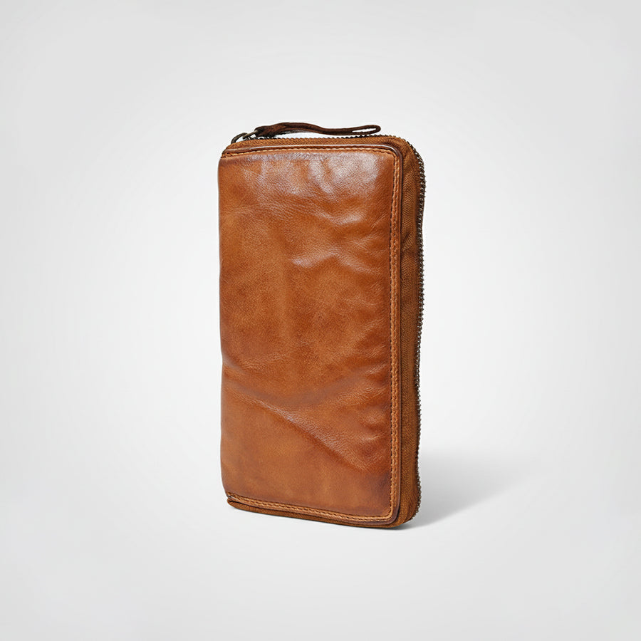 Spaghetti W. Swc434Cg Wallet Vintage Handmade Drum Dyed Genuine by Hilason – Cowboy and equestrian accessories