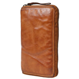 Spaghetti Western Swc434Cg Wallet Vintage Handmade Drum Dyed Genuine European Cowhide Leather Women Bag Western Handbag Purse