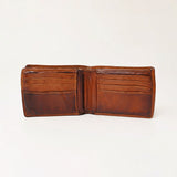 Spaghetti Western Swc463Cg Wallet Vintage Handmade Drum Dyed Genuine European Cowhide Leather Women Bag Western Handbag Purse