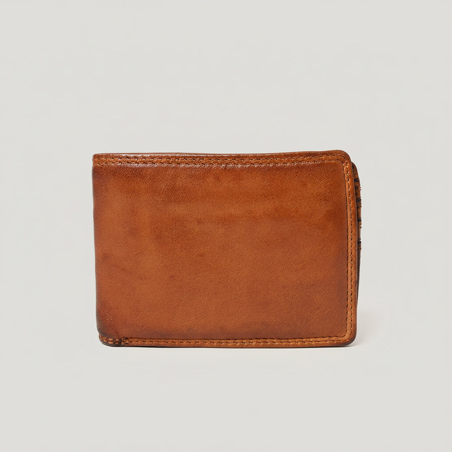 Spaghetti Western Swc463Cg Wallet Vintage Handmade Drum Dyed Genuine European Cowhide Leather Women Bag Western Handbag Purse