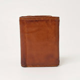 Spaghetti Western Swc464Cg Wallet Vintage Handmade Drum Dyed Genuine European Cowhide Leather Women Bag Western Handbag Purse