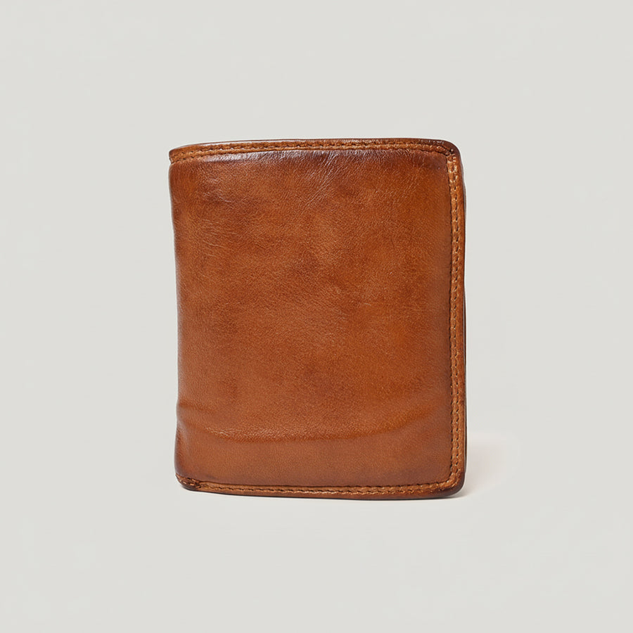 Spaghetti Western Swc465Cg Wallet Vintage Handmade Drum Dyed Genuine European Cowhide Leather Women Bag Western Handbag Purse
