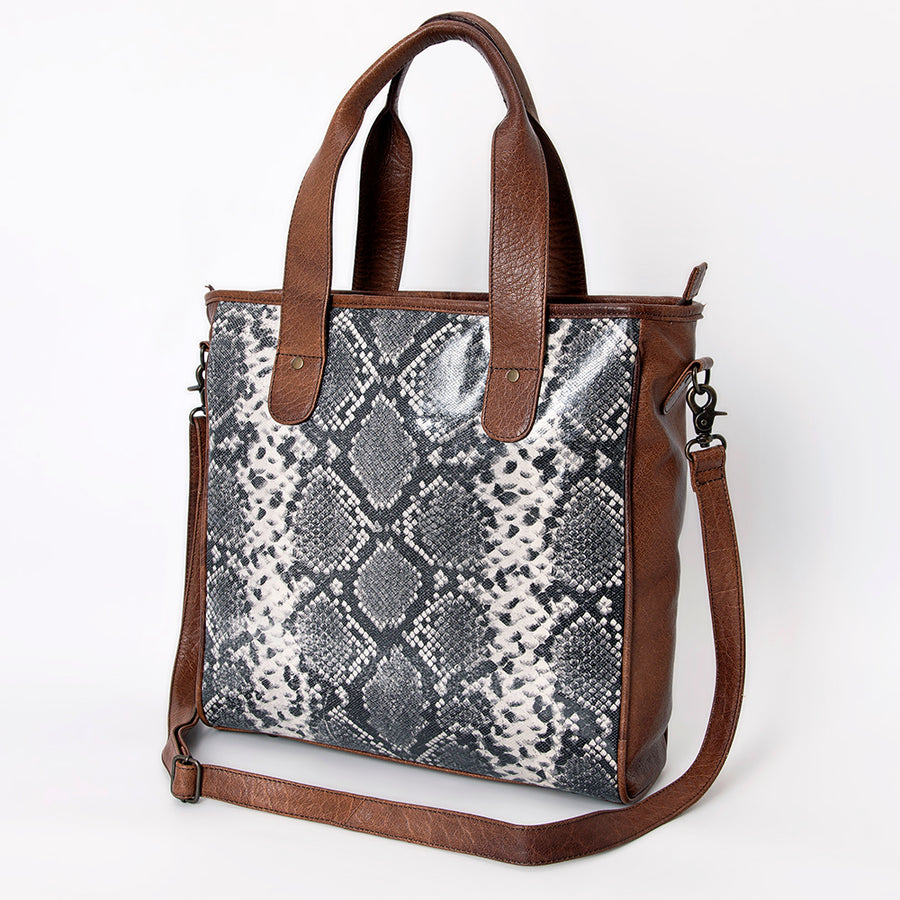 GIBGX1205 Tote Genuine W. Leather Women Bag by Hilason – Cowboy and equestrian accessories