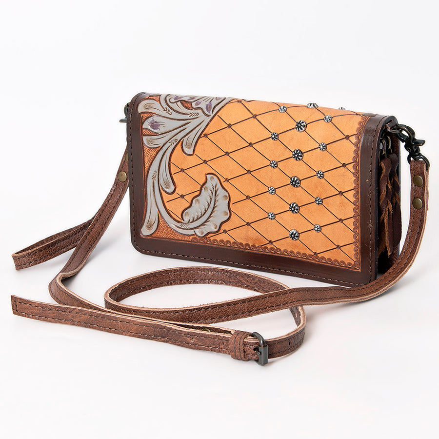 GIBGX1213 American Darling Crossbody Genuine W. Leather Women Bag – by Hilason – Cowboy and equestrian accessories