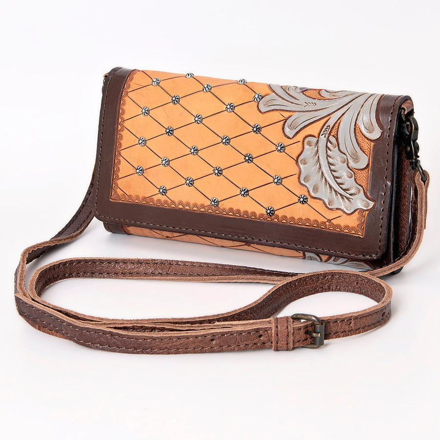 GIBGX1214 American Darling Crossbody Genuine W. Leather Women Bag – by Hilason – Cowboy and equestrian accessories
