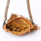 American Darling Messenger Hand Tooled Hair On Genuine Leather Women Bag Western Handbag Purse