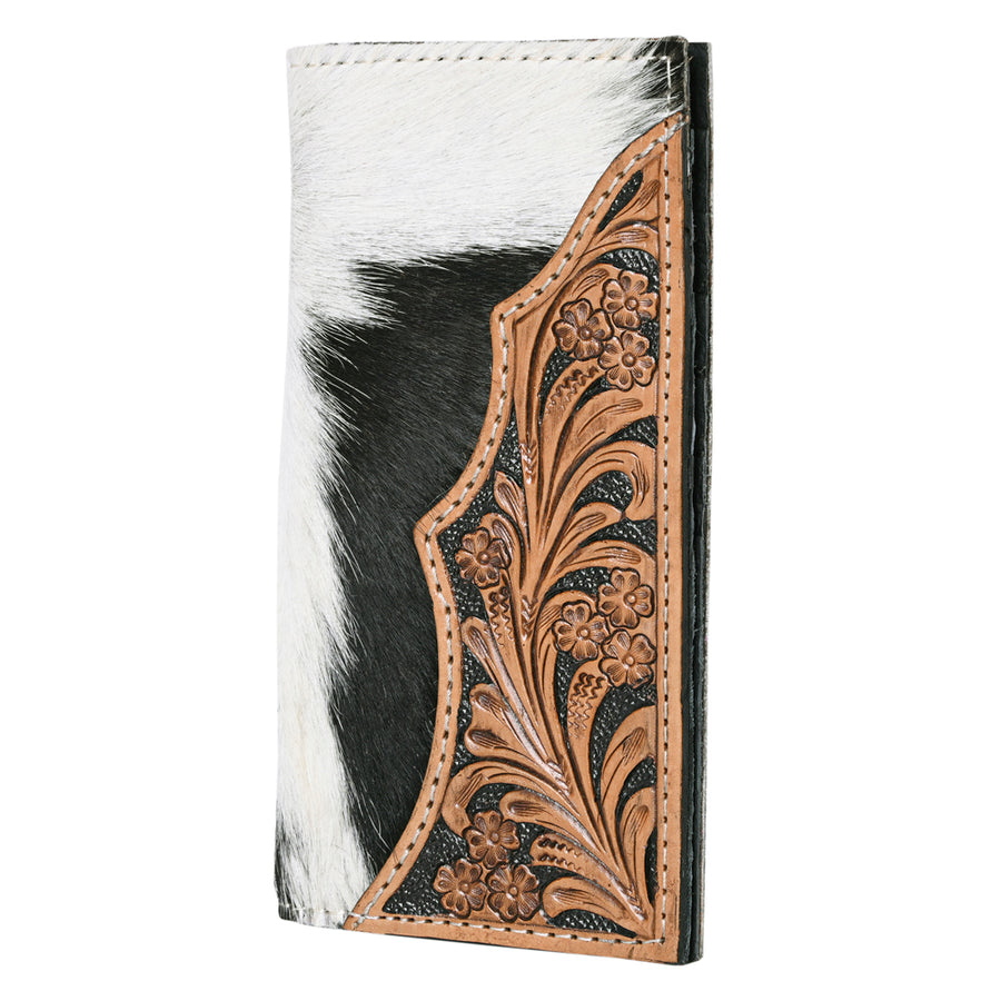 OHLAY KBG225 Coin Purse Hand Tooled Hair-On Genuine Leather women bag by Hilason – Cowboy and equestrian accessories