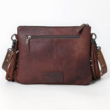 OHLAY KBG233 Cross Body Hand Tooled Hair-On Genuine Leather women bag western handbag purse