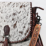 OHLAY MESSENGER Hair-on Genuine Leather women bag western handbag purse