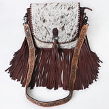 OHLAY MESSENGER Hair-on Genuine Leather women bag western handbag purse