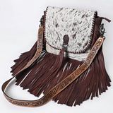 OHLAY MESSENGER Hair-on Genuine Leather women bag western handbag purse
