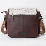OHLAY MESSENGER Hair-on Genuine Leather women bag western handbag purse