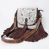 OHLAY MESSENGER Hair-on Genuine Leather women bag western handbag purse
