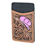 OHLAY KBG240 Card-Holder Hand Tooled Genuine Leather women bag western handbag purse
