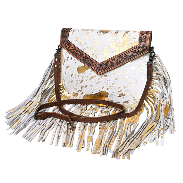 OHLAY KBG243 ENVELOPE Hand Tooled Hair-on Genuine Leather women bag by Hilason – Cowboy and equestrian accessories