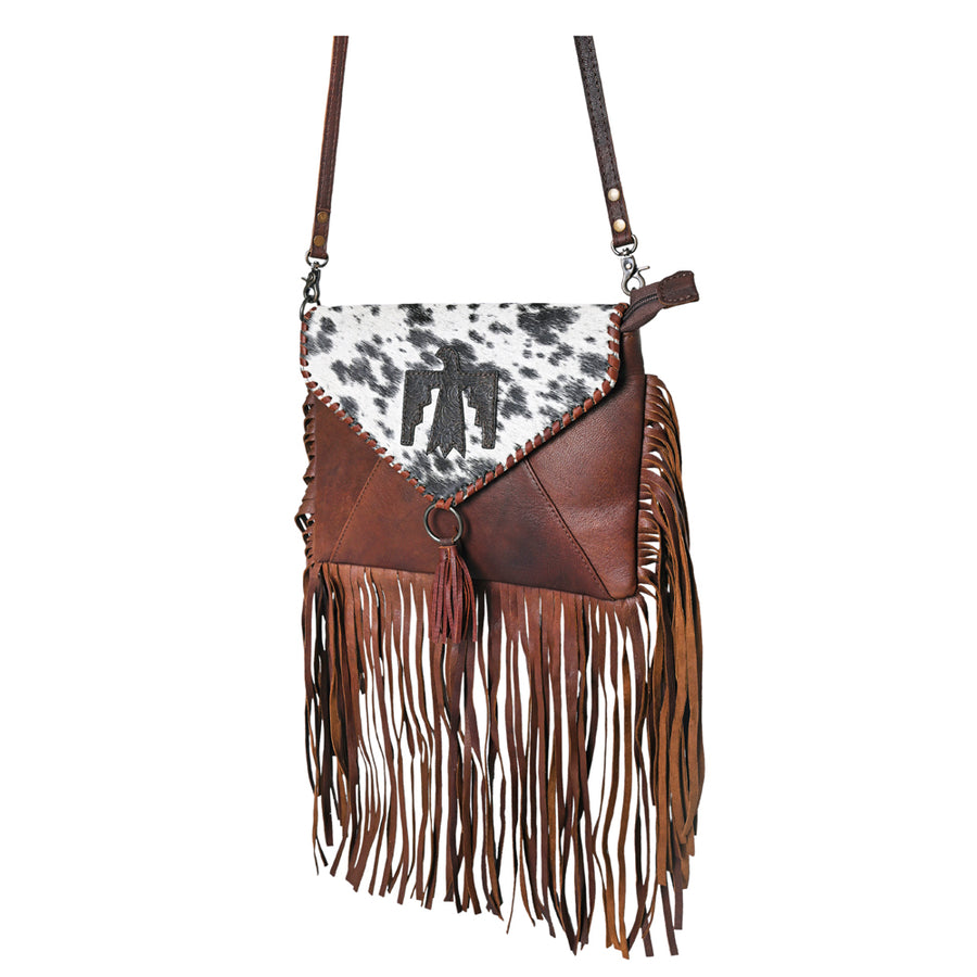 OHLAY KBG251 ENVELOPE Embossed Hair-on Genuine Leather women bag by Hilason – Cowboy and equestrian accessories