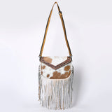 OHLAY KBG253 Cross Body Hand Tooled Hair-On Genuine Leather women bag western handbag purse