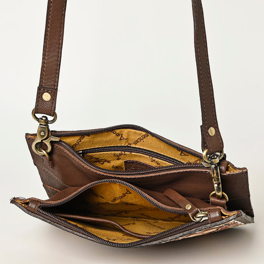 American Darling Crossbody Hand Tooled Genuine Western Leather Women Bag | Handbag Purse for Cute
