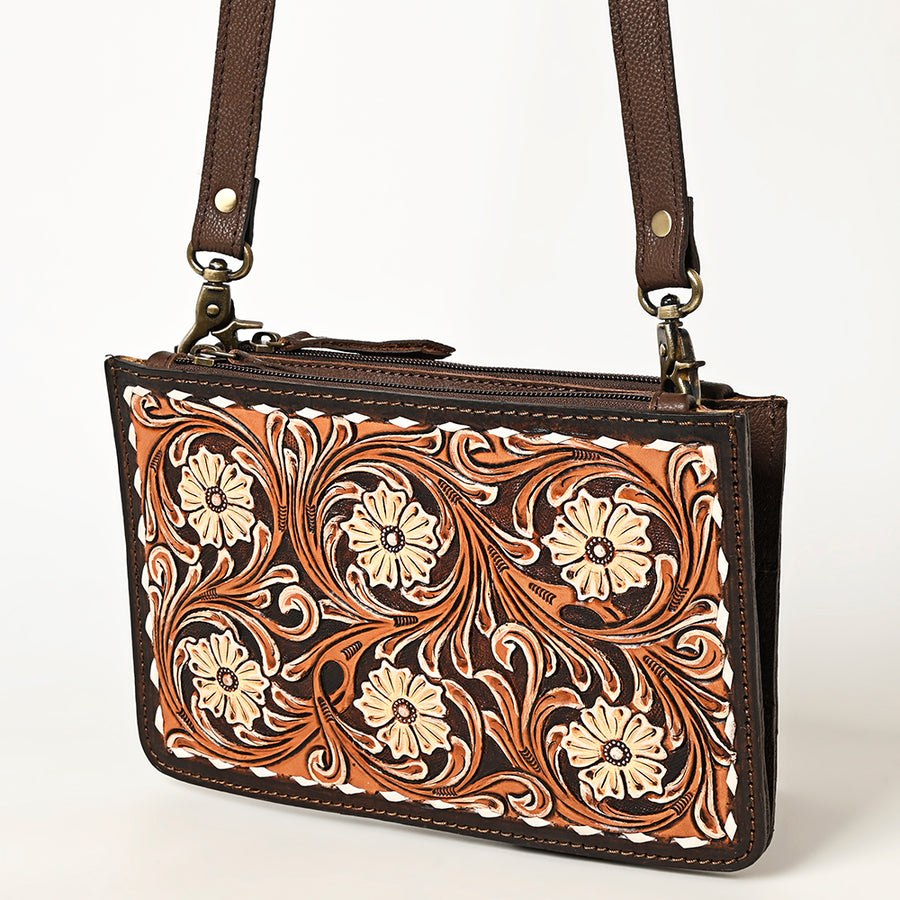 American Darling Crossbody Hand Tooled Genuine Western Leather Women Bag | Handbag Purse for Cute - Uhorse