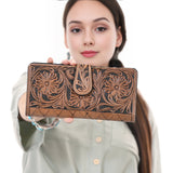 OHLAY KBG270 Coin Purse Hand Tooled Genuine Leather women bag western handbag purse