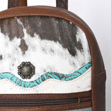 OHLAY SKBG284 Backpack Upcycled Wool Embossed Hair-On Genuine Leather women bag western handbag purse