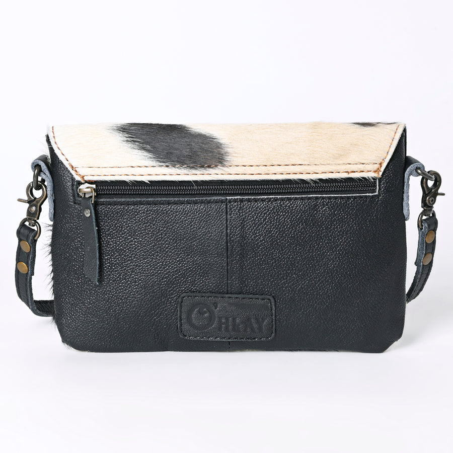 OHLAY Wallet Hand Tooled Hair-On Genuine Leather Women Bag Western Handbag Purse | Womens Handbags |Leather Belt for Summer