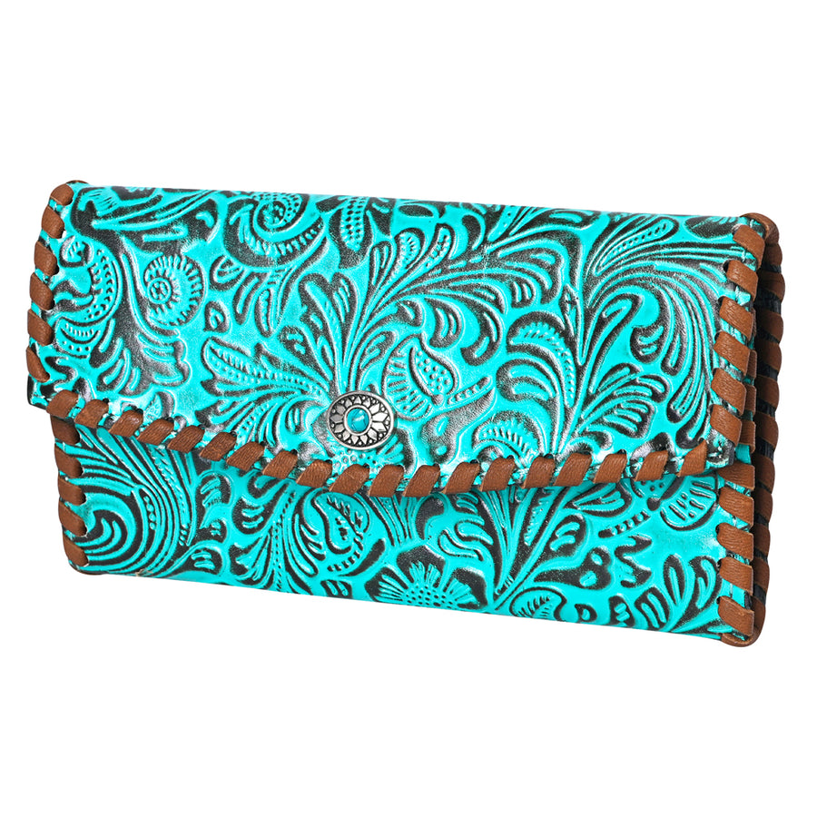 OHLAY KBG294 Coin Purse Embossed Genuine Leather women bag western by Hilason – Cowboy and equestrian accessories