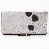 OHLAY KBG307 Coin Purse Hand Tooled Hair-On Genuine Leather women bag western handbag purse