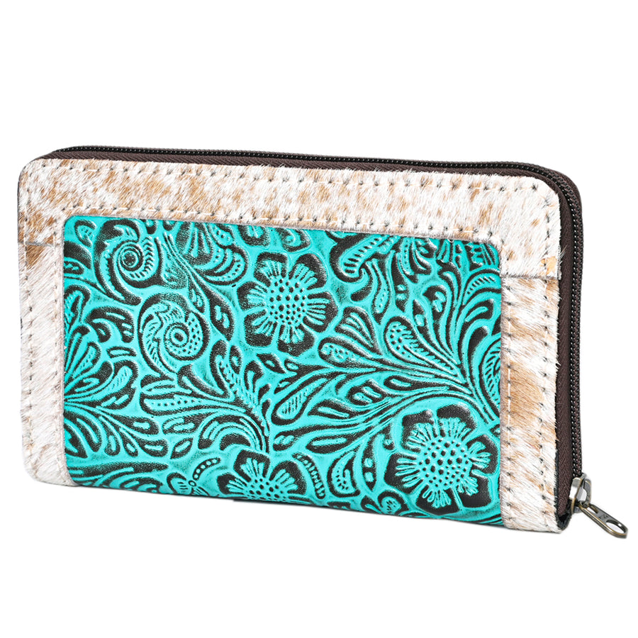 OHLAY KBG310 Coin Purse Embossed Hair-On Genuine Leather women bag by Hilason – Cowboy and equestrian accessories