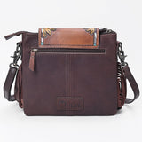 OHLAY KBG313 Cross Body Hand Tooled Hair-On Genuine Leather women bag western handbag purse