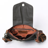 OHLAY KBG313 Cross Body Hand Tooled Hair-On Genuine Leather women bag western handbag purse