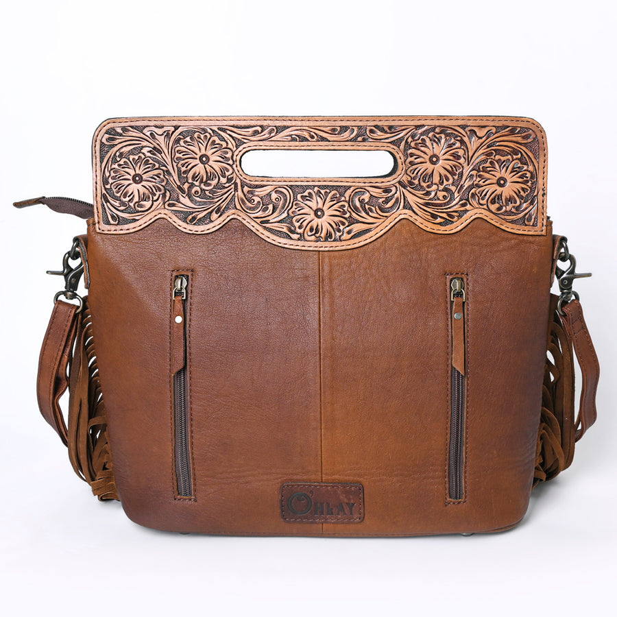OHLAY Clutch Hand Tooled Embossed Genuine Leather Women Bag Western Handbag Purse | Purses for Cute