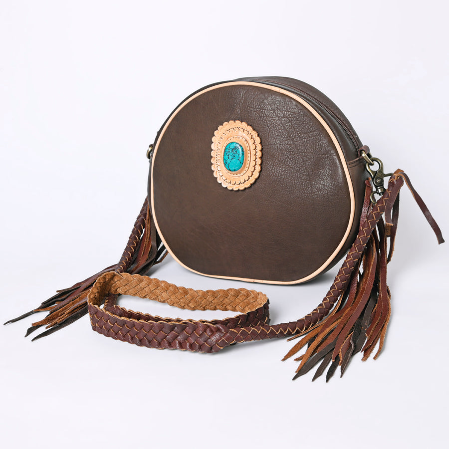 American Darling Canteen Bag Full Grain Genuine Leather Western Women | Handbag Purse Travel Clutch - Uhorse