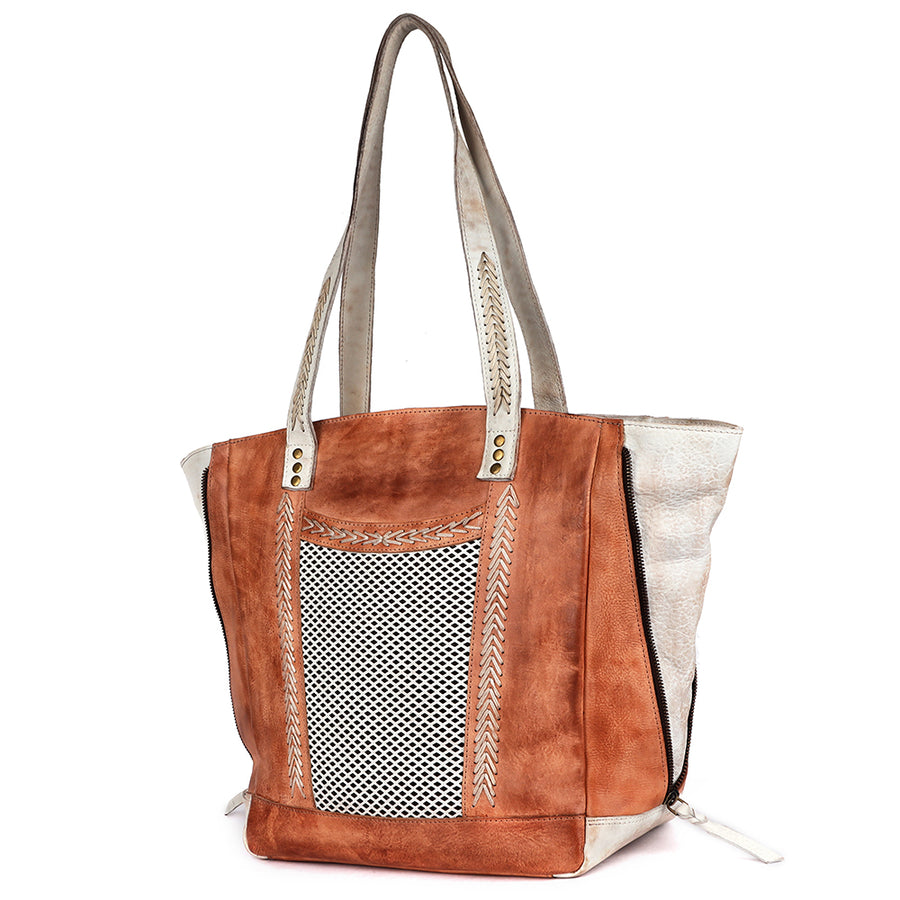 Never Mind Nmbgm135A Tote Vintage Handmade Genuine Cowhide Leather by Hilason – Cowboy and equestrian accessories