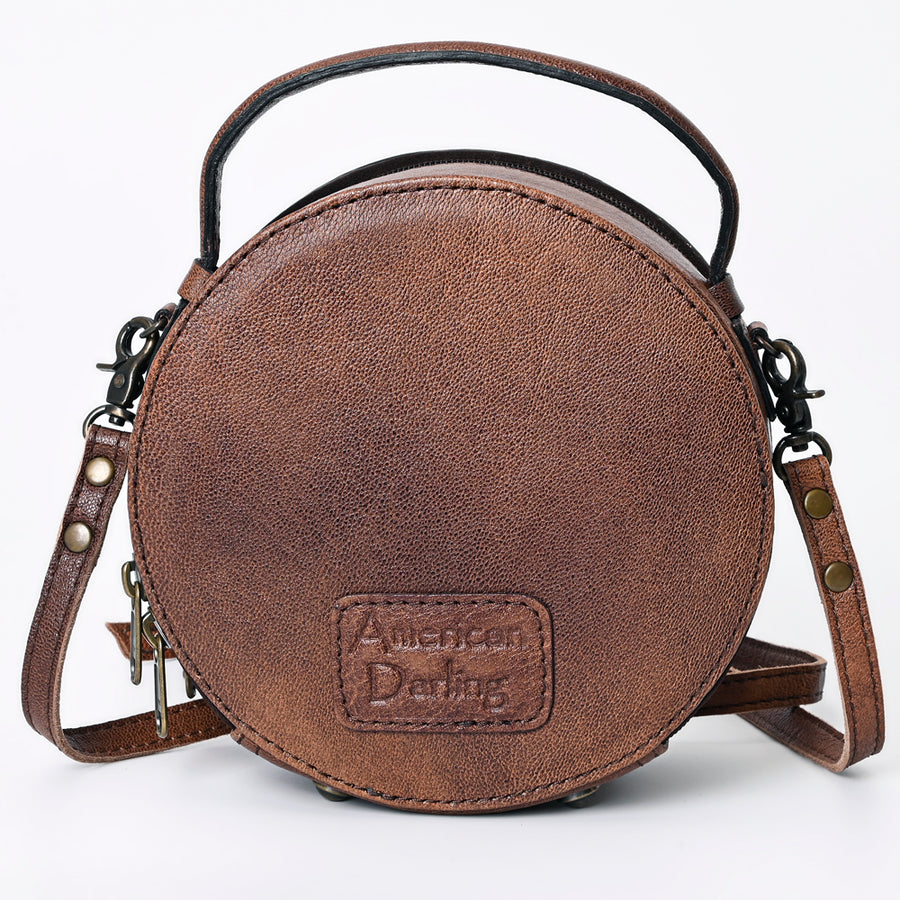 American Darling Canteen Bag Hand Tooled Genuine Leather Western Women | Handbag Purse Travel Clutch