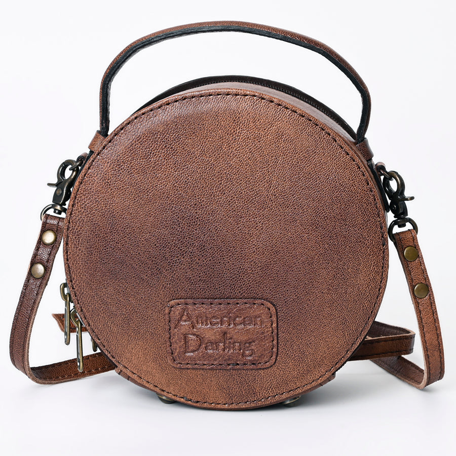 American Darling Canteen Bag Hand Tooled Genuine Leather Western Women | Handbag Purse Travel Clutch