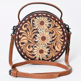American Darling Canteen Hand Tooled Genuine Leather Women Bag W.