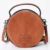 American Darling Canteen Hand Tooled Genuine Leather Women Bag W.