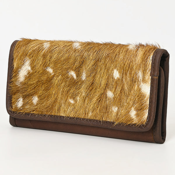 American Darling Hair-On Cowhide Genuine Leather Western Wallet Bag - Uhorse