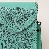 American Darling Cell Phone Holder Hand Tooled Genuine Leather Western Women Bag Handbag Purse | Travel Bags College Casual