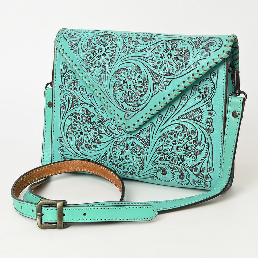 American Darling Envelope Hand Tooled Genuine Leather Western Women Bag Handbag Purse | for Cute - Uhorse